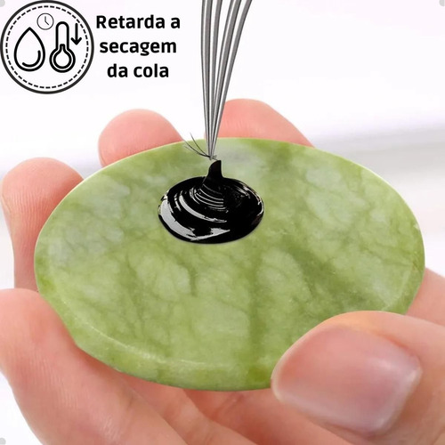 Pedra Jade -alongamento De Cílios Cola Extensão Volume Russo