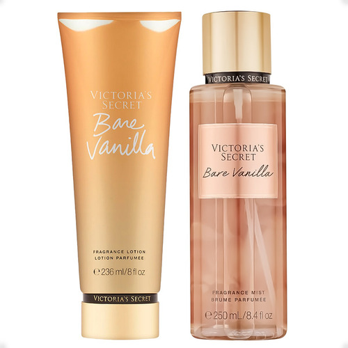 Combo Crema + Splash Corporal Victorias Secret Bare Vanilla