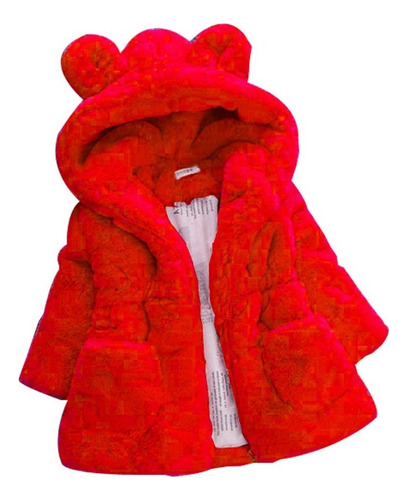 Chaqueta De Conejo De Invierno Con Capucha For Niña .