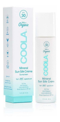 Coola Crema De Seda Solar Orgánica Y Crema Hidratante Facial