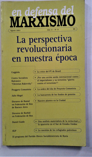 En Defensa Del Marxismo La Perspectiva Revolucionaria - 2003