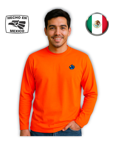 Playera Manga Larga Visible Tipo Jersey Transpirable
