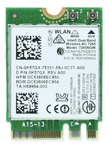 Tarjeta Wifi Intel Acer Swift3 Sf314-52 802.11ac 7265ngw (Usado)