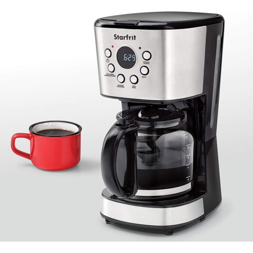 Cafetera De Goteo Programable Starfrit 12 Tazas Pantalla Lcf