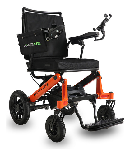 Cadeira De Rodas Motorizada Dobrável Pop Summer Power Lite Cor Laranja