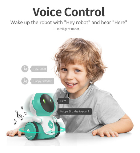 Juguete Robot Interactivo Gilobaby Control Voz Tacto 6+ Años