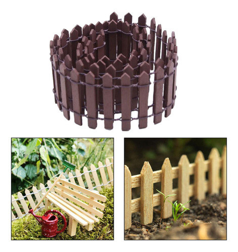 4 Cercas De Jardim De Fadas Em Miniatura, Pacote Com 4 Peças