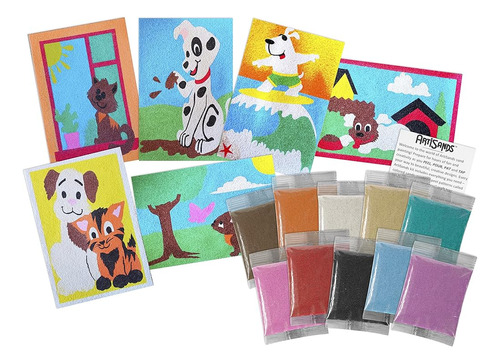 Artisands Mascotas Kit De Manualidades De Pintura De Arena