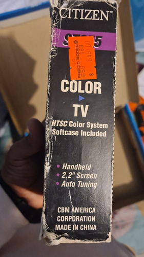 Citizen Lcd Tv A Color Portátil. (Usado)