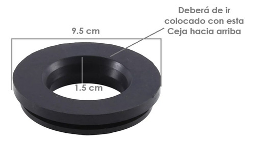 Herraje P/wc Con Empaque Reducido 3pulg A 2pulg