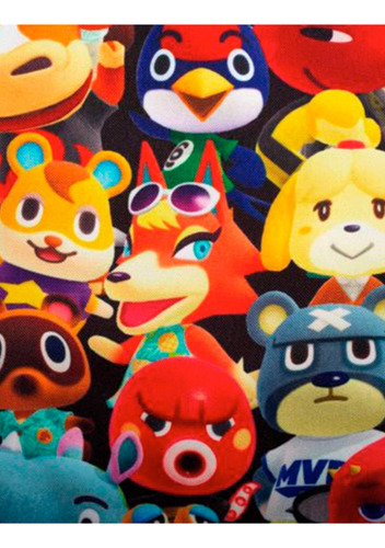 Mochila Escolar Animal Crossing Animal Crossing Color Rojo 8l