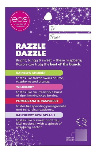 Eos Pack 4 Balsamos De Sabores Razzle Dazzle 24h