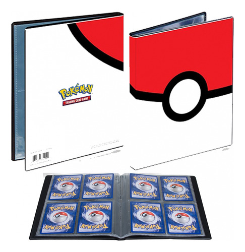 Portafolio De 4 Bolsillos Para Cartas De Pokemon - Poke Ball