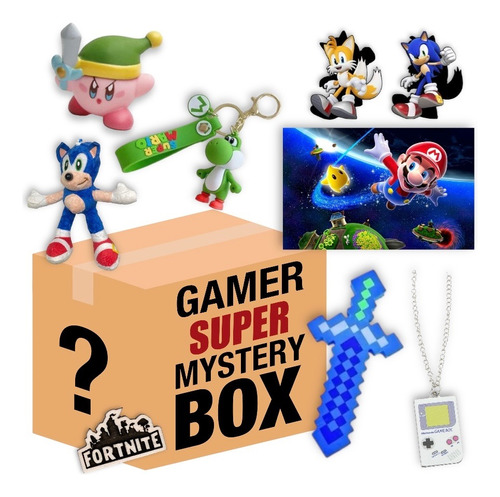 Gamer Mystery Box Super Figura Accesorios Peluche Miltienda