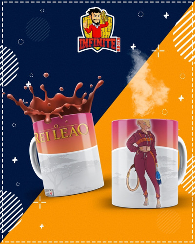 Imagem 3 de 10 de Canecas Personalizadas Rei Leão Moderno !!!!