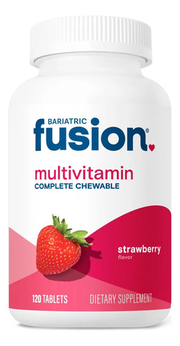 Bariatric Fusion Complete Vitamin & Mineral Fresa 120tabs Sabor Strawberry B12