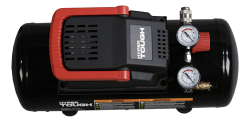 Compresor De Aire Portátil Sin Aceite 100 Psi Hyper Tough Color Negro Fase Eléctrica Monofásica Frecuencia 60