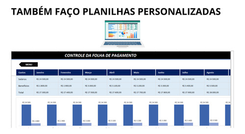 Planilha De Rh Gestão E Controle De Funcionários Completa