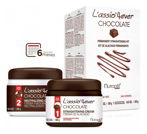 L'assio 4ever Nutrapel Chocolate Alaciado Permanente 2 Pasos