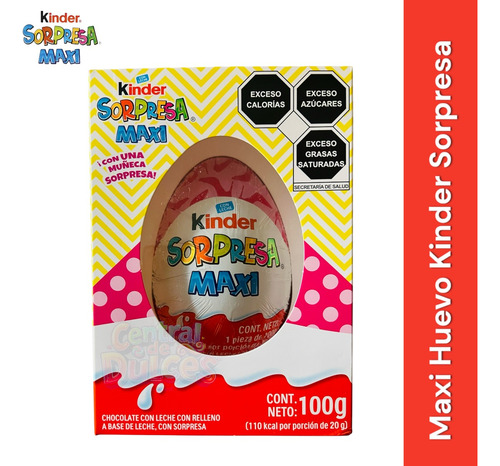Huevo Kinder Sorpresa Maxi Niña Chocolate 100g