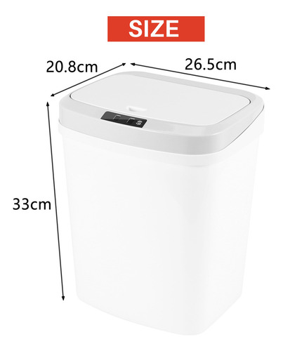 Papelera De Basura Eléctrica De Inducción Automática Intelig