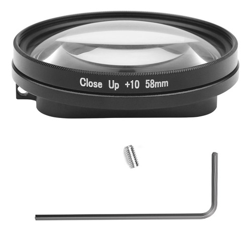 Lente Macro De 58 Mm 10x Hourge Para Gopro Hero 7 6 5 Black