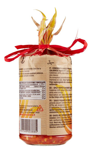 Peperoncini Salsa Picante Con Chile Calabrese Italia 280g