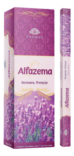 Incenso Parman Alfazema Box 25 Caixas Com 7 Varetas