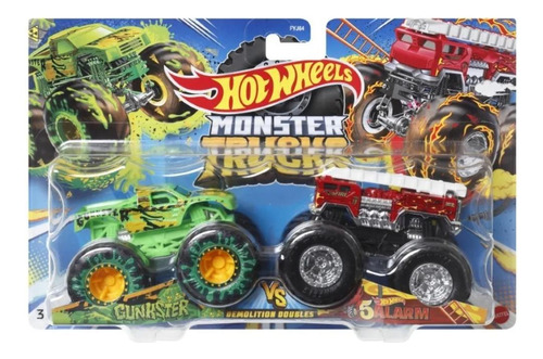 Carrinho Hot Wheels Monster Truck Gunkster Vs 5alarm Mattel