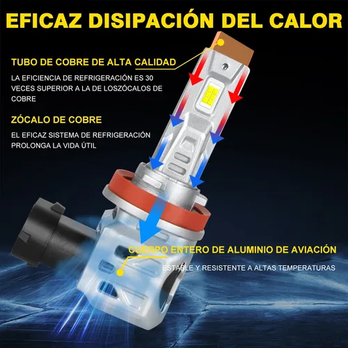 40000lm- Kit De Faros Delanteros Led 9005 H11 Luz Alta/baja