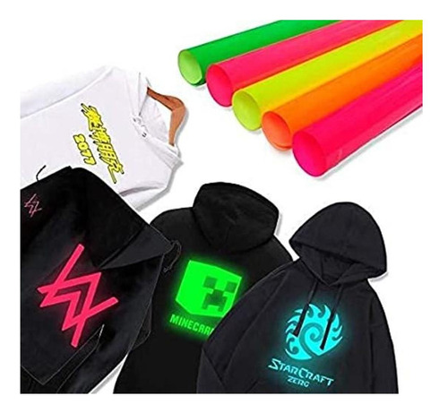 Tintnut Neon Pu Htv Para Camiseta De 12 X 10 Pulgadas 10