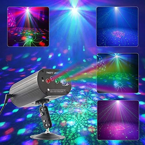 Luces De Fiesta Rgb Chinly, Proyector De Led Con Sonido Act