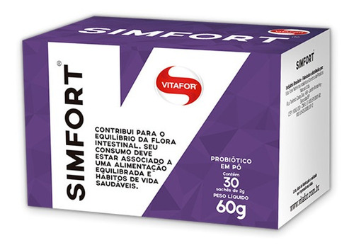 Imagem 1 de 1 de Simfort (intestino Preso) 30 Sachê - Vitafor