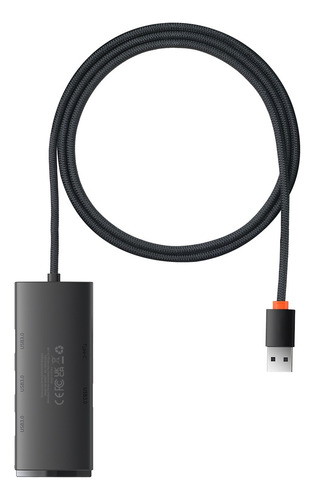 Hub Adaptador Baseus Conector Usb a / 4 puertos USB A 3.0  Cable de 1 Metro