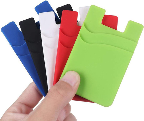 Tarjeta De Crédito Porta Silicona Para Teléfono Inteligente