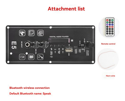 Placa Amplificadora De Audio De 15 W Con Audio Fm Bt Portab