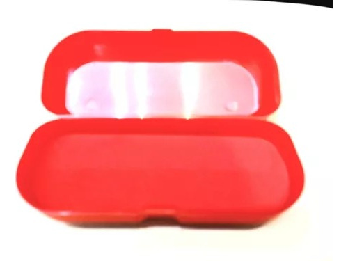 Estuche Anteojos Armazones Lentes Rigido. Cuidá Tus Anteojos Rojo