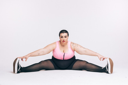 Imagem 4 de 7 de Legging Meia Plus Size Hebe Wonder Size Preta Tule Emana