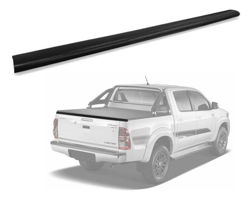 Protetor Borda Tampa Traseira Hilux 2011 2012 2013 Injetado