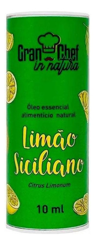 Óleo Essencial Natural Limão Siciliano 10ml Gran Chef