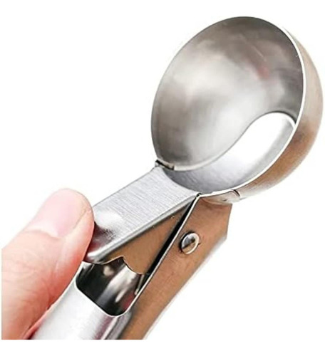 Pegador Colher De Sorvete Com Ejetor Inox Bola Profissional