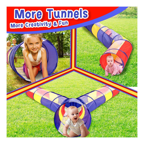 Túnel De Juego Multicolor De 4 Pcs Sim -woins Corte Para Y 6