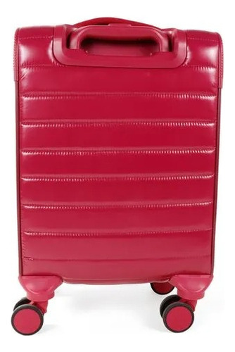 Maleta Cloe Chica De Cabina 16 PLG Acolchada Color Camel Color Tinto Lisa 4EP24348