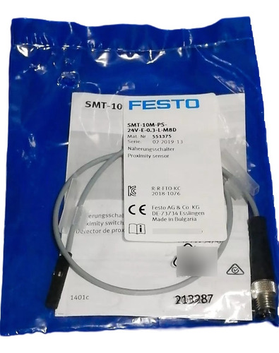 Smt-10m-ps-24v-e-0,3-l-m8d Sensor De Proximidad Festo 