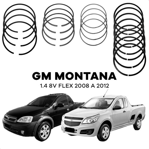 Anel Segmento Std Chevrolet Corsa 1.4 8v Flex 2008
