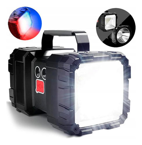 Lanterna Led Tática Recarregável Mini Portátil