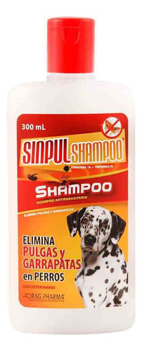 Shampoo Sinpul Anti Pulgas Y Garrapatas Para Perros 300ml