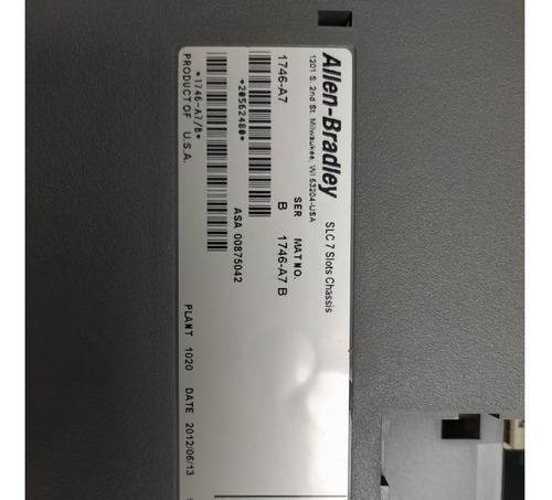 Allen Bradley 1746-a7 Chasis Modular