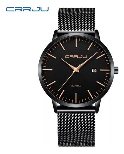 Relojes De Cuarzo Ultradelgados Impermeables Crrju