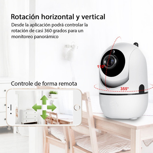 Imagen 5 de 10 de Cámara Ip Wifi Sinovision Seguimiento Audio Baby Call 2 Mpx